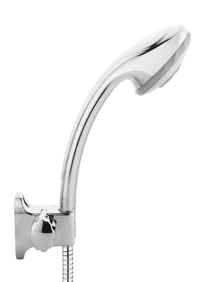 هيندوير دش تدليك يدوي موفر للمياه من هندوير F160007CP بخمسة تدفقات مع خرطوم مرن وخطاف حائط قابل للتعديل (كروم) - Image 3